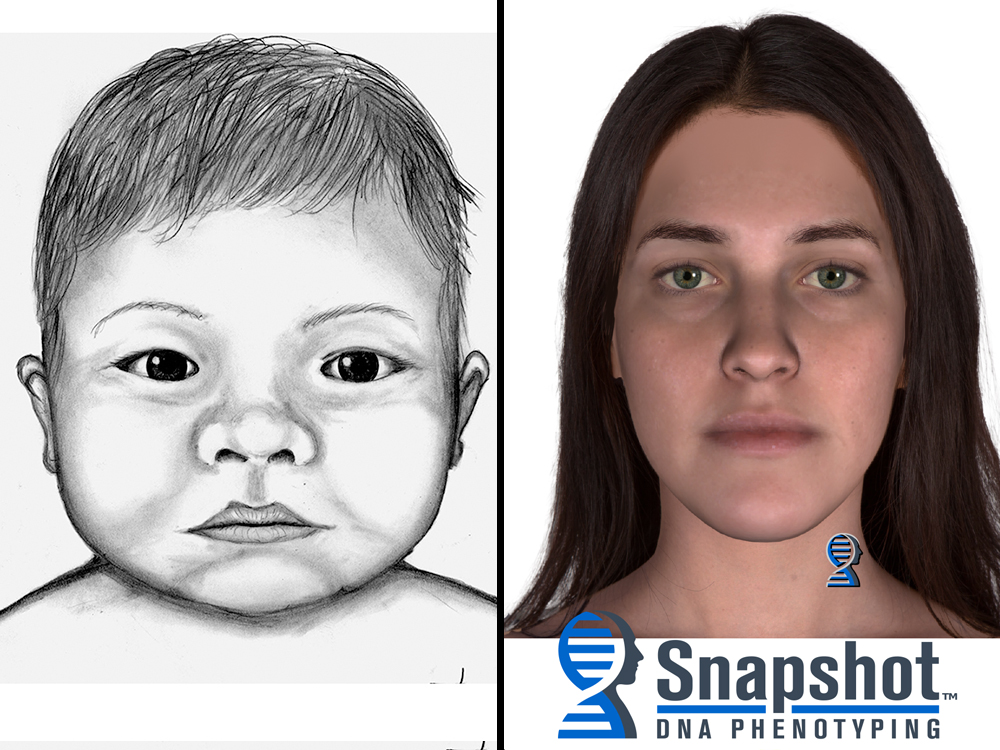 Police Sketch of Infant; Mother's Snapshot