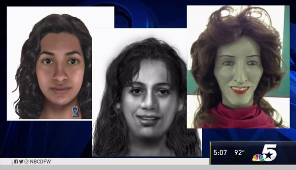Snapshot Composite Profile and Police Sketches of Fort Worth, TX, Murder Victim