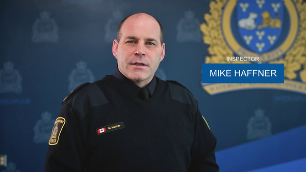 Waterloo, ONT Regional Police Service Investigator Mike Haffner