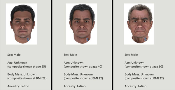 Age progression of what the Fairmount Park Rapist may look like today, using DNA to predict his physical characteristics